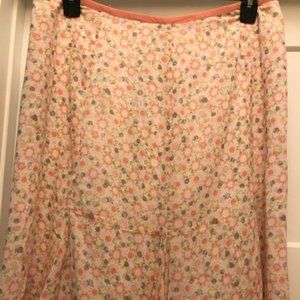 Soft knee length skirt